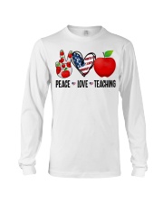 Felice Peace Love Teaching Long Sleeve Tee tile