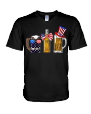 Felice American Beer V-Neck T-Shirt tile