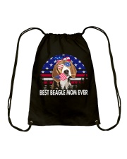 dogs mom - beagle Drawstring Bag tile