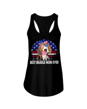 dogs mom - beagle Ladies Flowy Tank tile