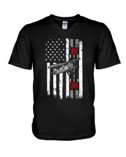 In Thrust We Trust V-Neck T-Shirt thumbnail