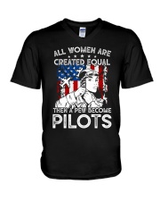 In Thrust We Trust V-Neck T-Shirt thumbnail