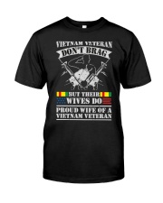 Proud Wife Of A Vietnam Veteran T Shirt Tee Gift F Classic T-Shirt front