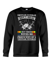 Proud Wife Of A Vietnam Veteran T Shirt Tee Gift F Crewneck Sweatshirt thumbnail
