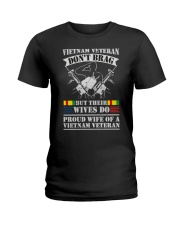 Proud Wife Of A Vietnam Veteran T Shirt Tee Gift F Ladies T-Shirt thumbnail