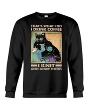 That's What I Do I Drink Coffee I Knit Crewneck Sweatshirt tile