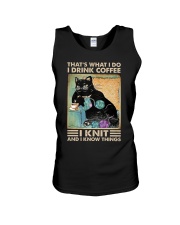 That's What I Do I Drink Coffee I Knit Unisex Tank tile