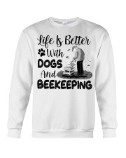 Life Is Better With Dogs And Beekeeping Crewneck Sweatshirt tile