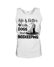 Life Is Better With Dogs And Beekeeping Unisex Tank tile
