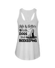 Life Is Better With Dogs And Beekeeping Ladies Flowy Tank tile
