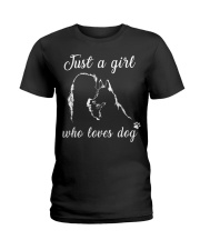 Just A Girl Who Loves Dog Ladies T-Shirt tile