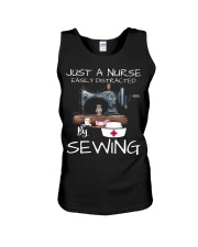 Just A Nurse Easily Distracted By Sewing Unisex Tank tile
