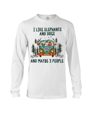 I Like Dogs And Elephants And Maybe 3 People Long Sleeve Tee tile