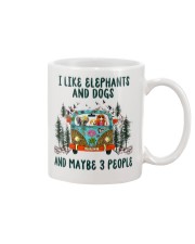 I Like Dogs And Elephants And Maybe 3 People Mug tile