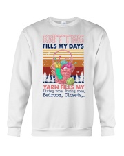 Knitting Fills My Days Crewneck Sweatshirt tile