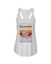 Knitting Fills My Days Ladies Flowy Tank tile