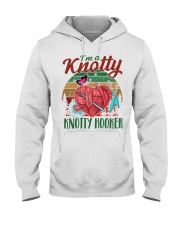 I'm A Knotty Knotty Hooker Crochet Hooded Sweatshirt front