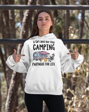 A Girl And Her Dog Camping Partner For Life Hooded Sweatshirt apparel-hooded-sweatshirt-lifestyle-05