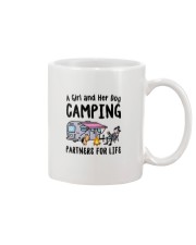 A Girl And Her Dog Camping Partner For Life Mug tile