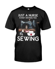 Just A Nurse Easily DIstracted By Sewing Classic T-Shirt tile