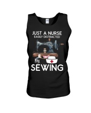 Just A Nurse Easily DIstracted By Sewing Unisex Tank tile