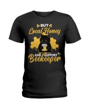 Buy Local Honey And Support Beekeepers Ladies T-Shirt tile