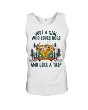 Just A Girl Who Loves Dogs And Like A Trip Unisex Tank tile