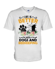 Life Is Better With Beekeeping V-Neck T-Shirt tile