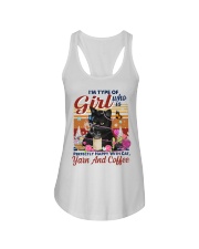 I'm Type Of Girl Perfectly Happy With Cat Yarn Ladies Flowy Tank tile