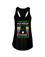I Want To Be A Nice Person Ladies Flowy Tank tile