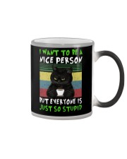 I Want To Be A Nice Person Color Changing Mug tile