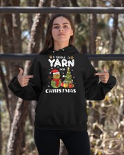 I Want A Yarn For Christmas Hooded Sweatshirt apparel-hooded-sweatshirt-lifestyle-05