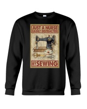 Just A Nurse Easily Distracted By Sewing Crewneck Sweatshirt tile