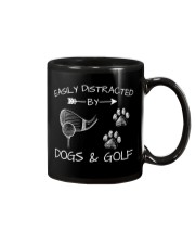 Easily Distracted By Dogs And Golf Mug tile