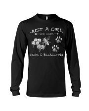 Just A Girl Who Loves Dogs And Beekeeping Long Sleeve Tee tile