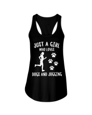 Just A Girl Who Loves Dogs And Jogging Ladies Flowy Tank tile