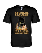 Sewing Is Not A Hobby It's A 2020 Survival Skill V-Neck T-Shirt tile