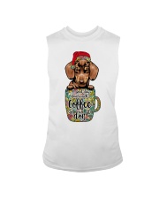 A Good Day Starts With Coffee And Dog Hippie Xmas Sleeveless Tee tile