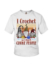 I Crochet So I Don't Choke People Youth T-Shirt tile