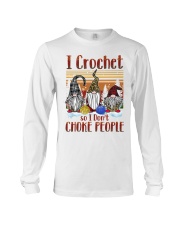 I Crochet So I Don't Choke People Long Sleeve Tee tile
