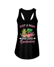 Just A Good Mom Who Loves Gardening Ladies Flowy Tank tile
