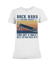 Rock Hard Caulking Services Premium Fit Ladies Tee tile