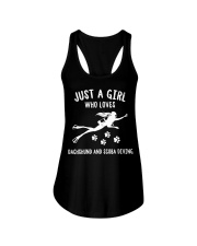 Just A Girl Who Loves Dachshund And Scuba Diving Ladies Flowy Tank tile