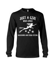 Just A Girl Who Loves Dachshund And Scuba Diving Long Sleeve Tee tile