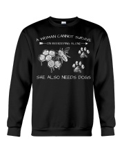 A Woman Cannot Survive On Beekeeping Alone Crewneck Sweatshirt tile
