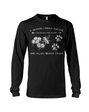 A Woman Cannot Survive On Beekeeping Alone Long Sleeve Tee tile