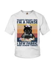 That's What I Do I'm A Nurse I Sew Fabric Youth T-Shirt tile