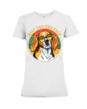 Mens Best Dog Dad Ever Retro Vintage Premium Fit Ladies Tee thumbnail