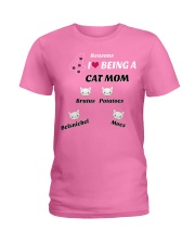 4 Reasons I Love Being A Cat Mom Ladies T-Shirt front