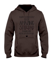 Happy Father's Day To My Amazing Step-Dad Hooded Sweatshirt front